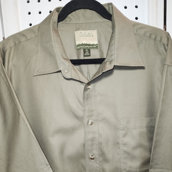 Cabela's XL Tall Button-Down Short Sleeve Outdoor Heavy - Picture 3 of 6